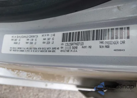 2007 Chrysler Sebring Touring from USA, damaged, VIN 1C3LC56R77N527123